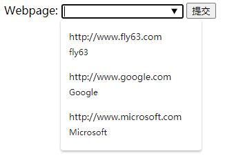 HTML5 表单元素